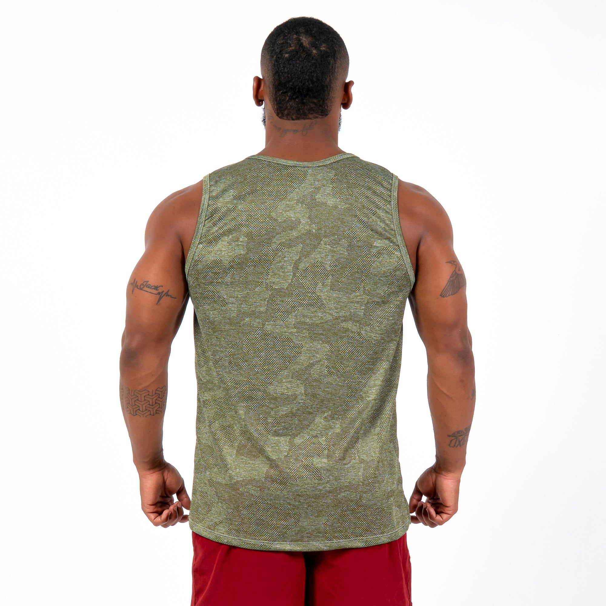 Regata Machão Dry Fit Camuflada Middle Lupus Verde Oliva