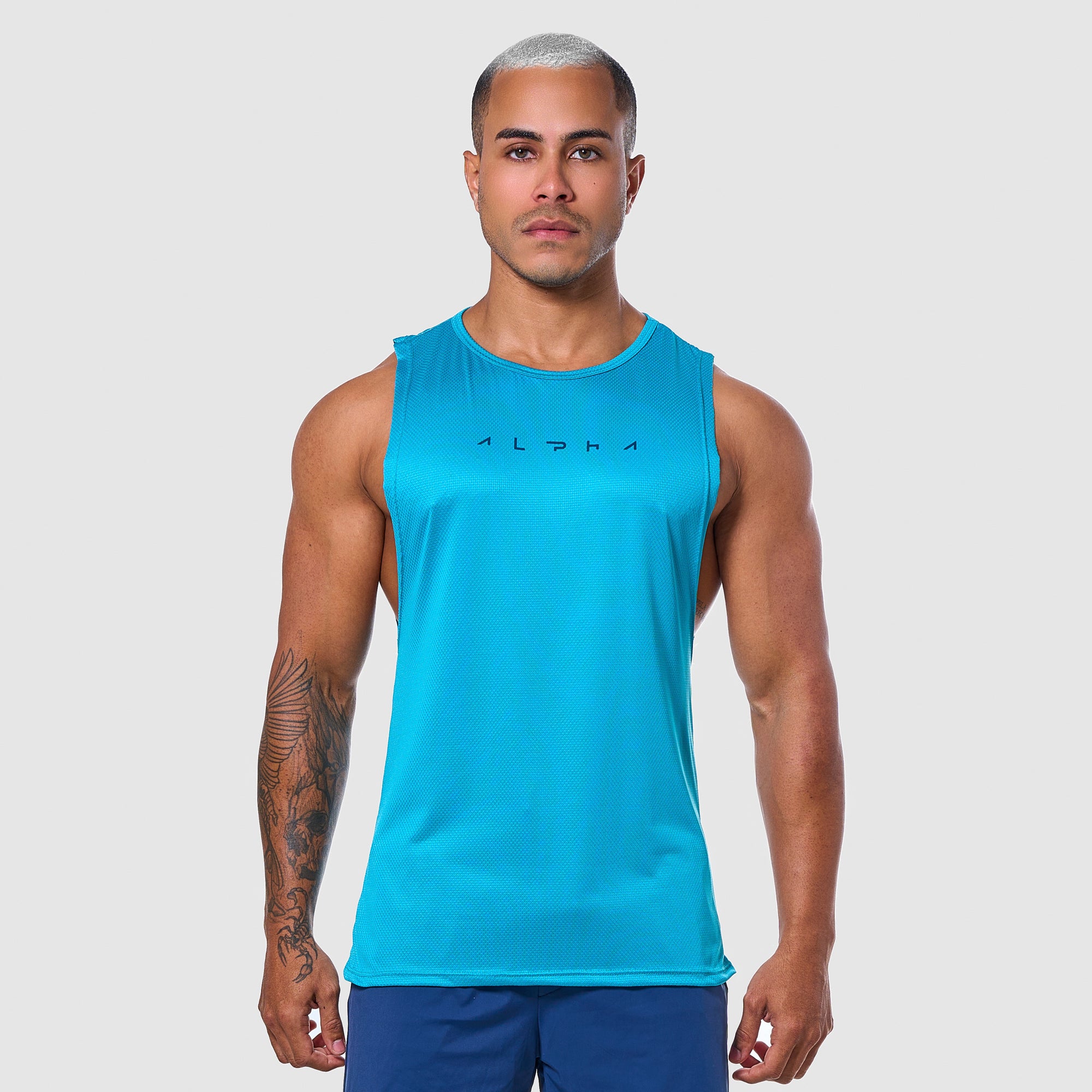 Regata Machão Dry Fit Horizon Azul Pacifico