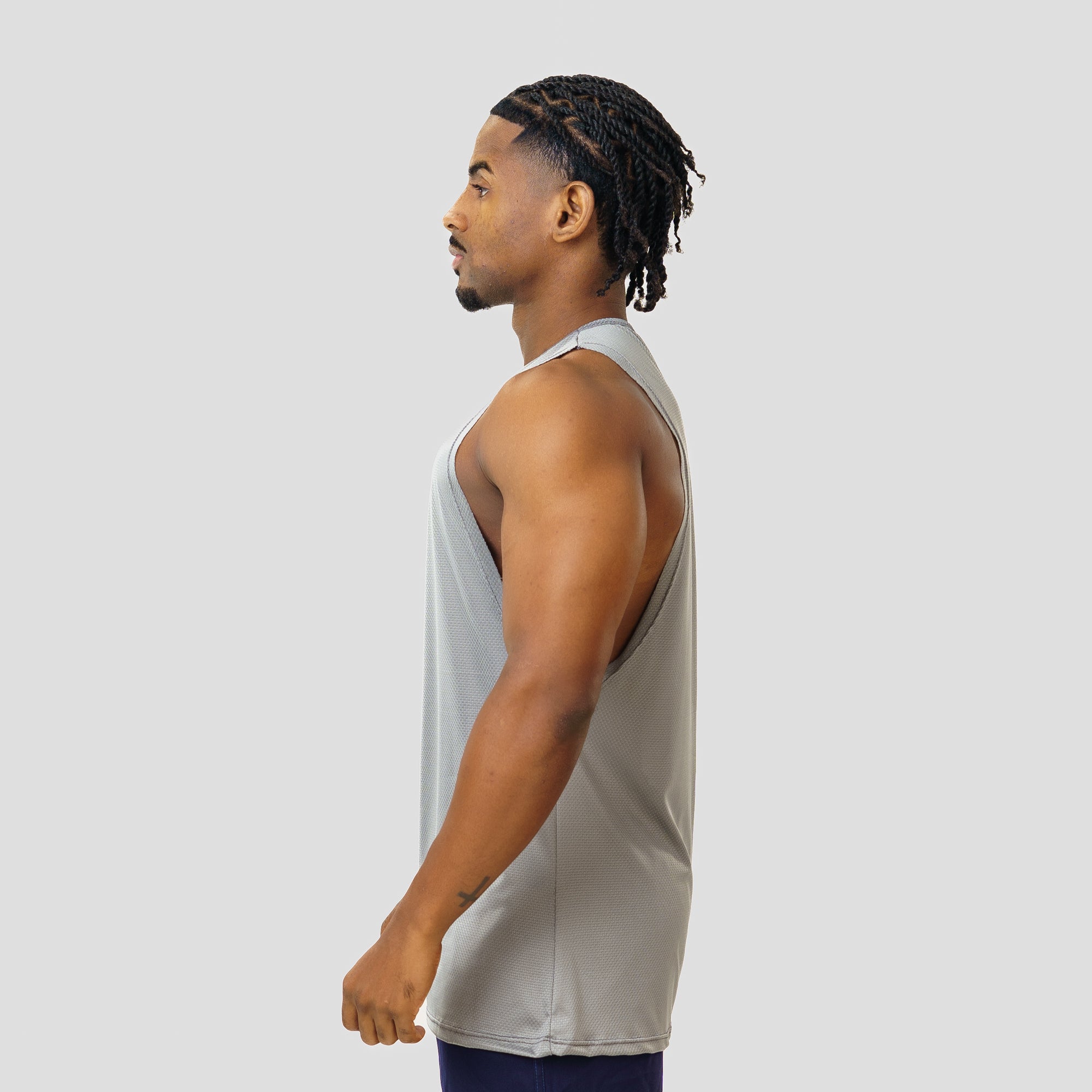 Regata Machão Dry Fit Horizon Cinza Aço