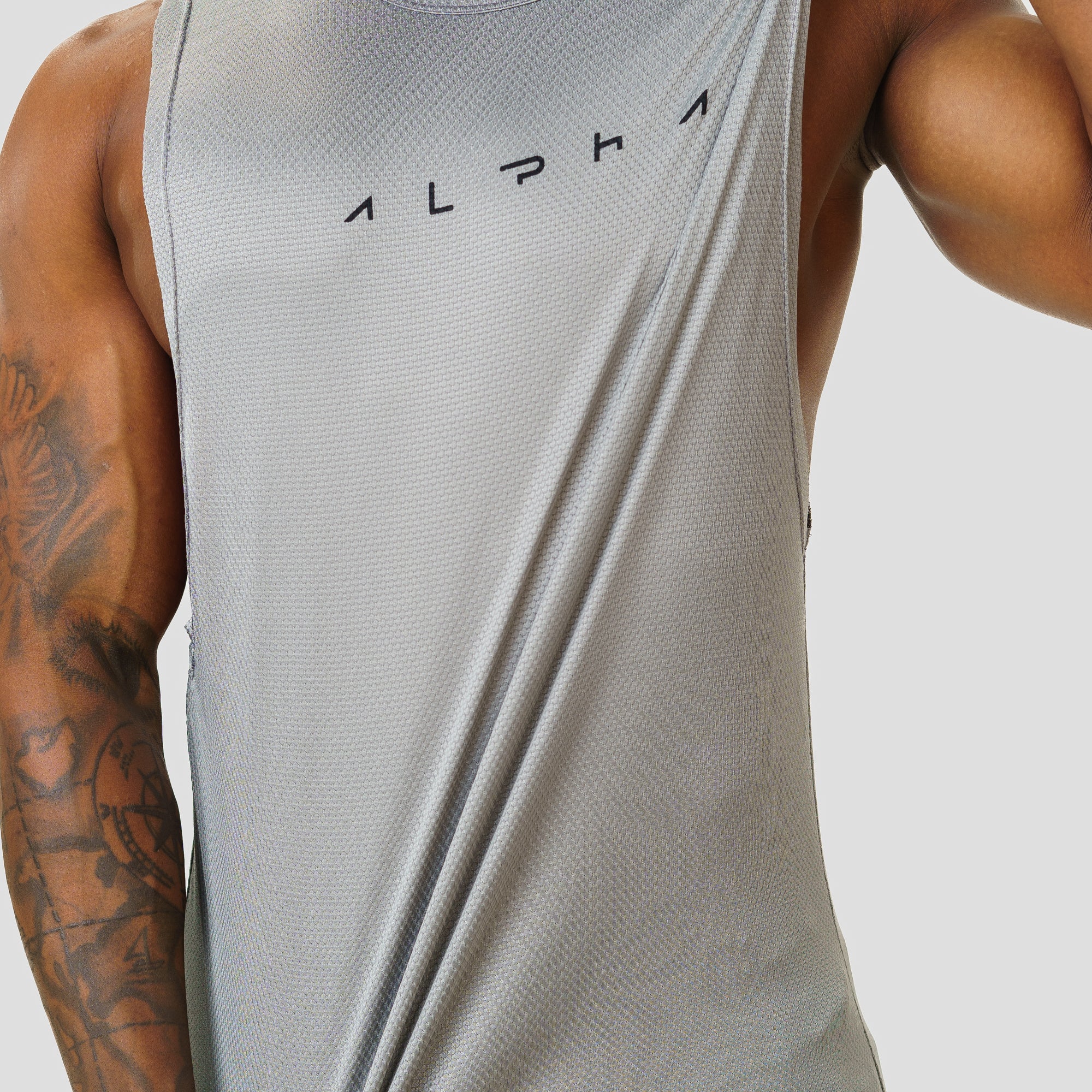 Regata Machão Dry Fit Horizon Cinza Aço
