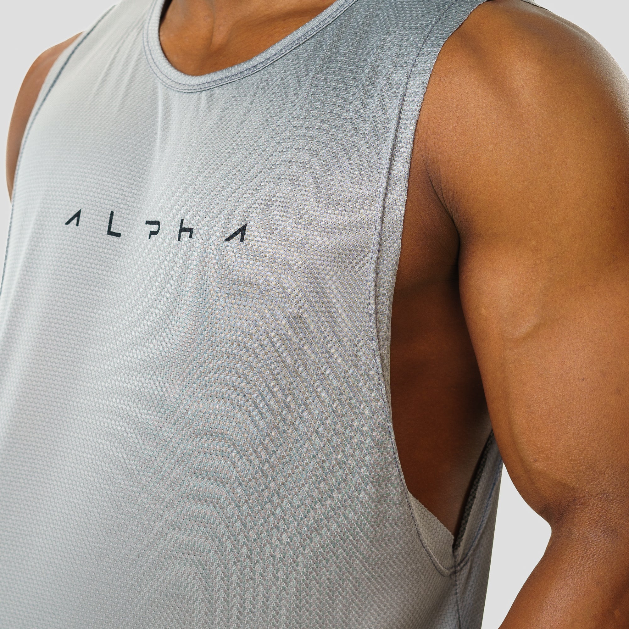 Regata Machão Dry Fit Horizon Cinza Aço