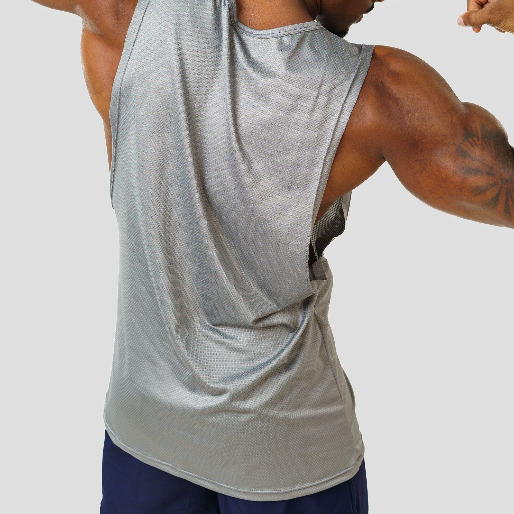 Regata Machão Dry Fit Horizon Cinza Aço