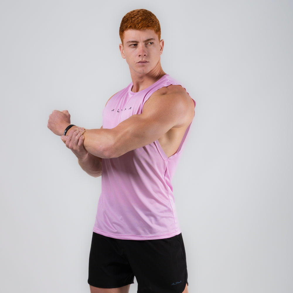 Regata Machão Dry Fit Horizon Rosa Pétala