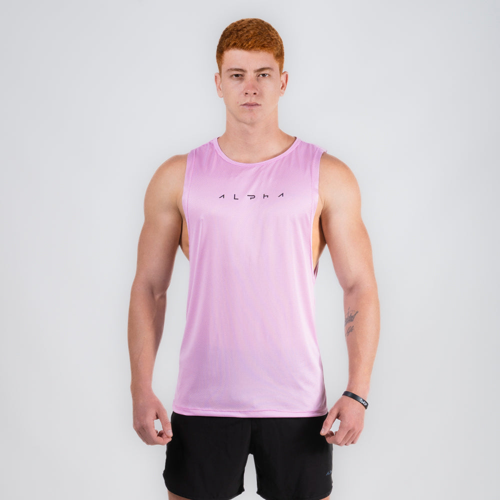 Regata Machão Dry Fit Horizon Rosa Pétala