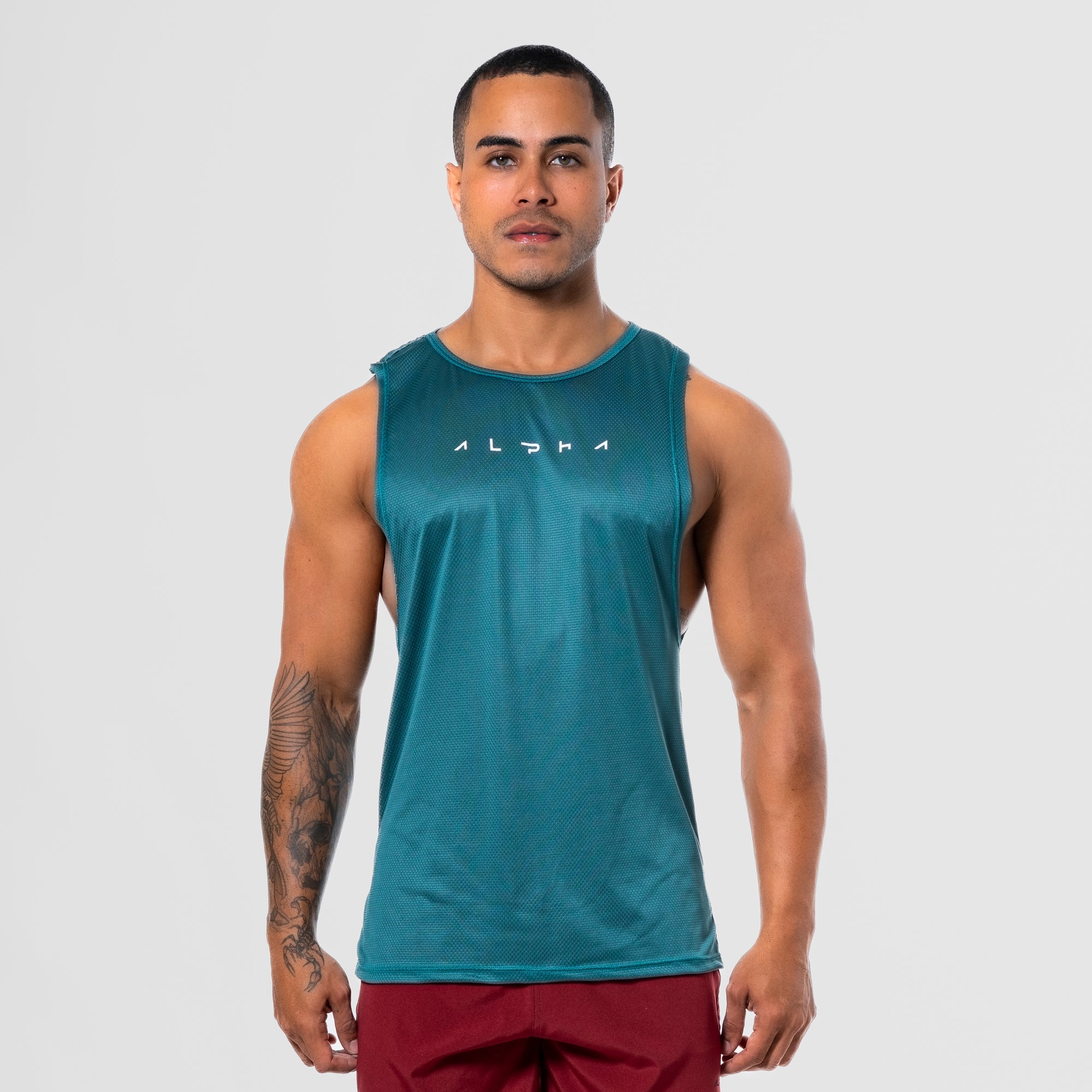 Regata Machão Dry Fit Horizon Verde Opaco