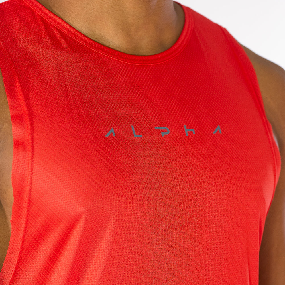 Regata Machão Dry Fit Horizon Vermelho Acerola