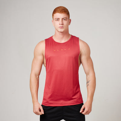 Regata Machão Dry Fit Horizon Vermelho Mercúrio