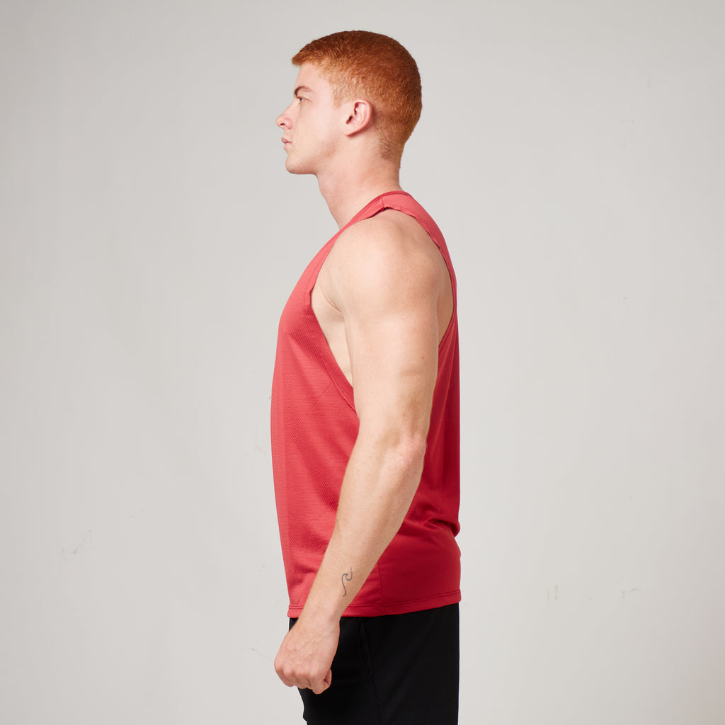 Regata Machão Dry Fit Horizon Vermelho Mercúrio