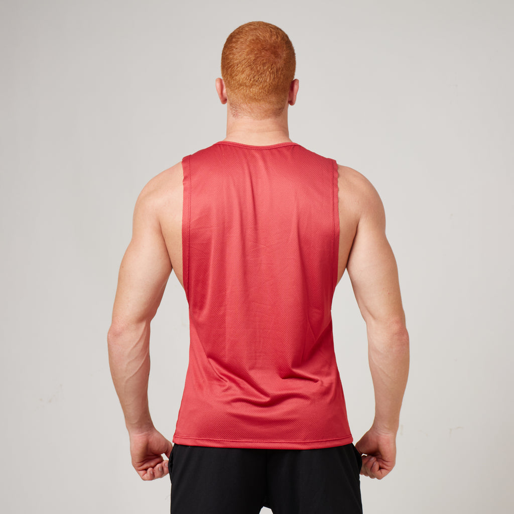 Regata Machão Dry Fit Horizon Vermelho Mercúrio