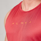 Regata Machão Dry Fit Horizon Vermelho Mercúrio