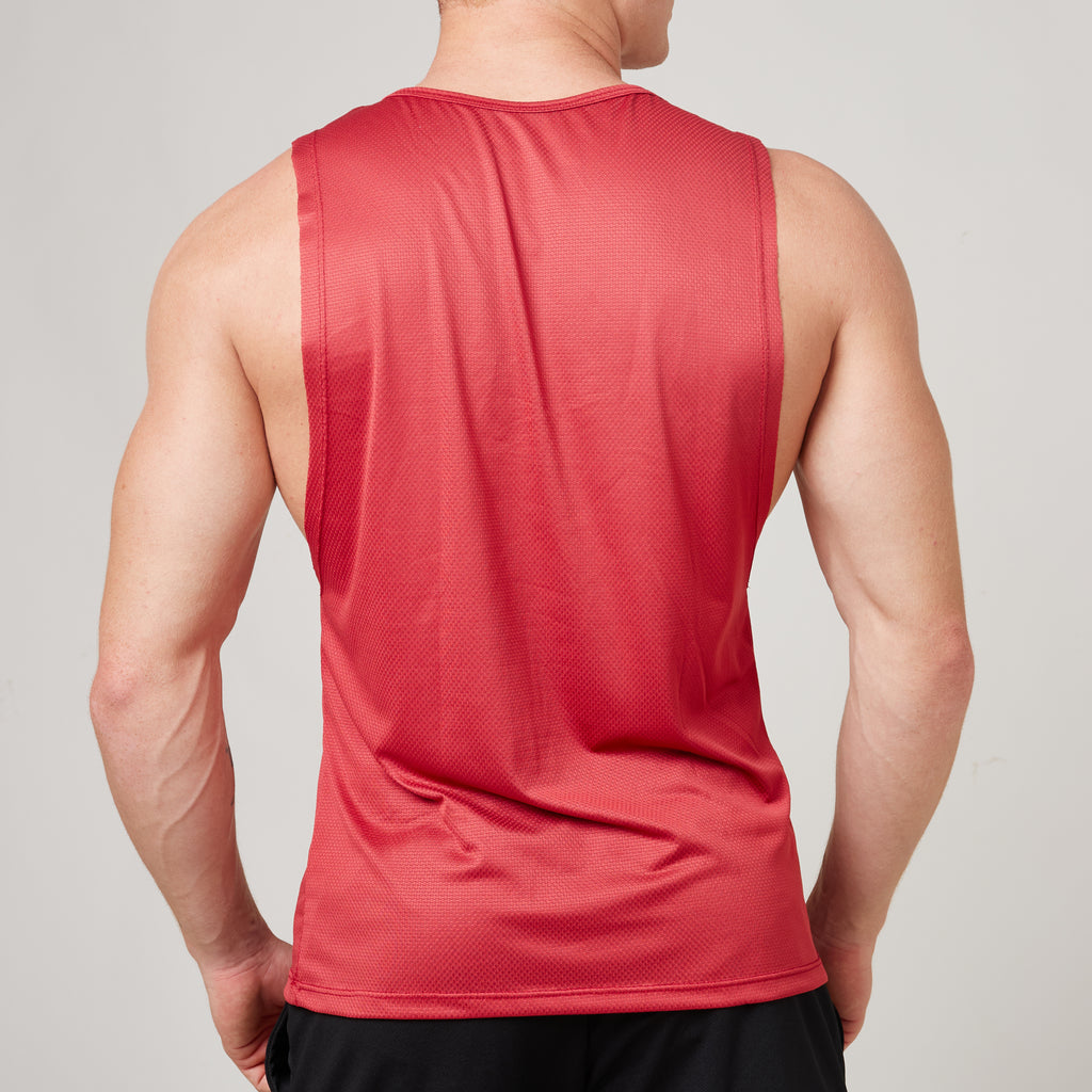 Regata Machão Dry Fit Horizon Vermelho Mercúrio