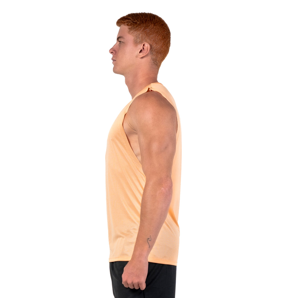 Regata Machão Dry Fit Lobo Geométrico Coral Suave