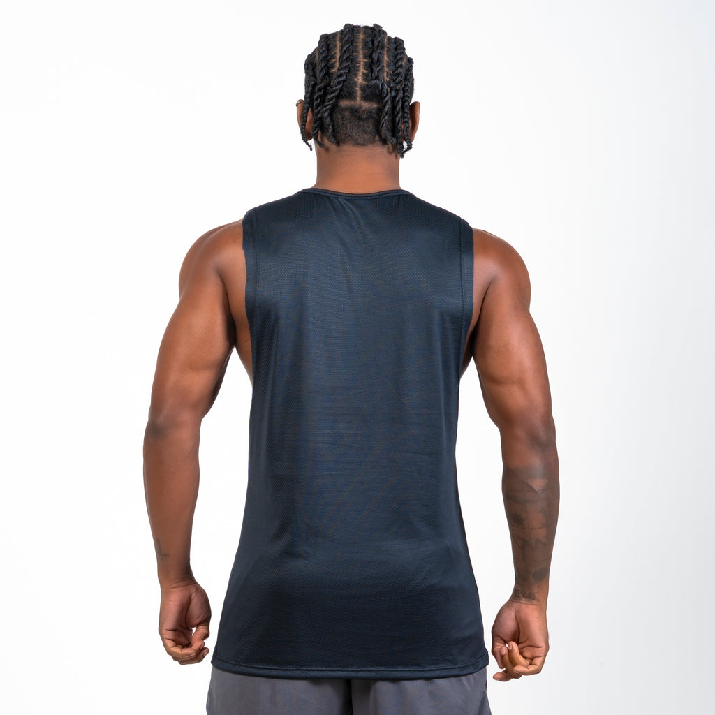 Regata Machão Dry Fit Lobo Geométrico Preto