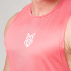 Regata Machão Dry Fit Lobo Geométrico Rosa Paraíso