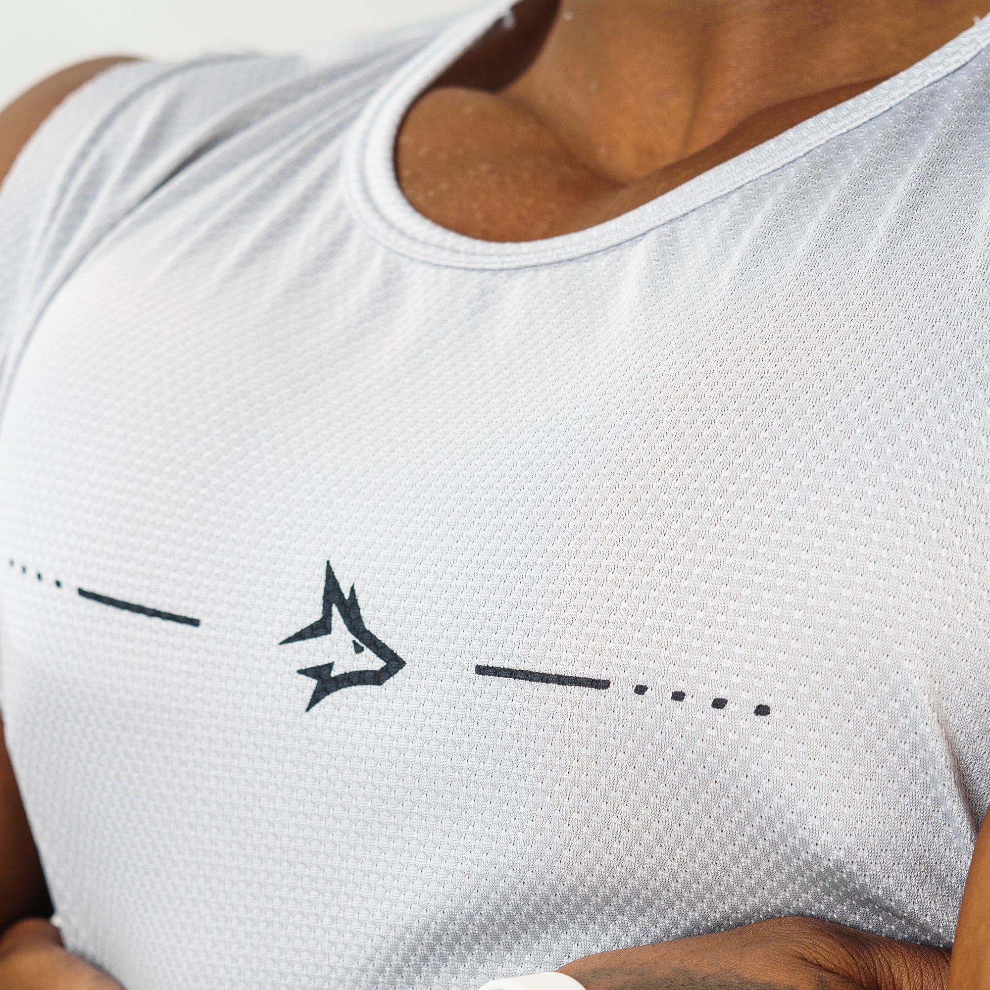 Regata Machão Dry Fit Lupus Core Cinza Névoa