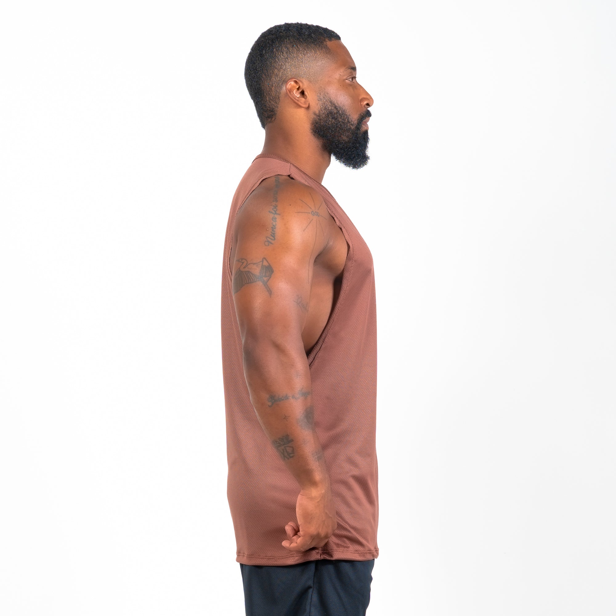 Regata Machão Dry Fit New Lupus Marrom