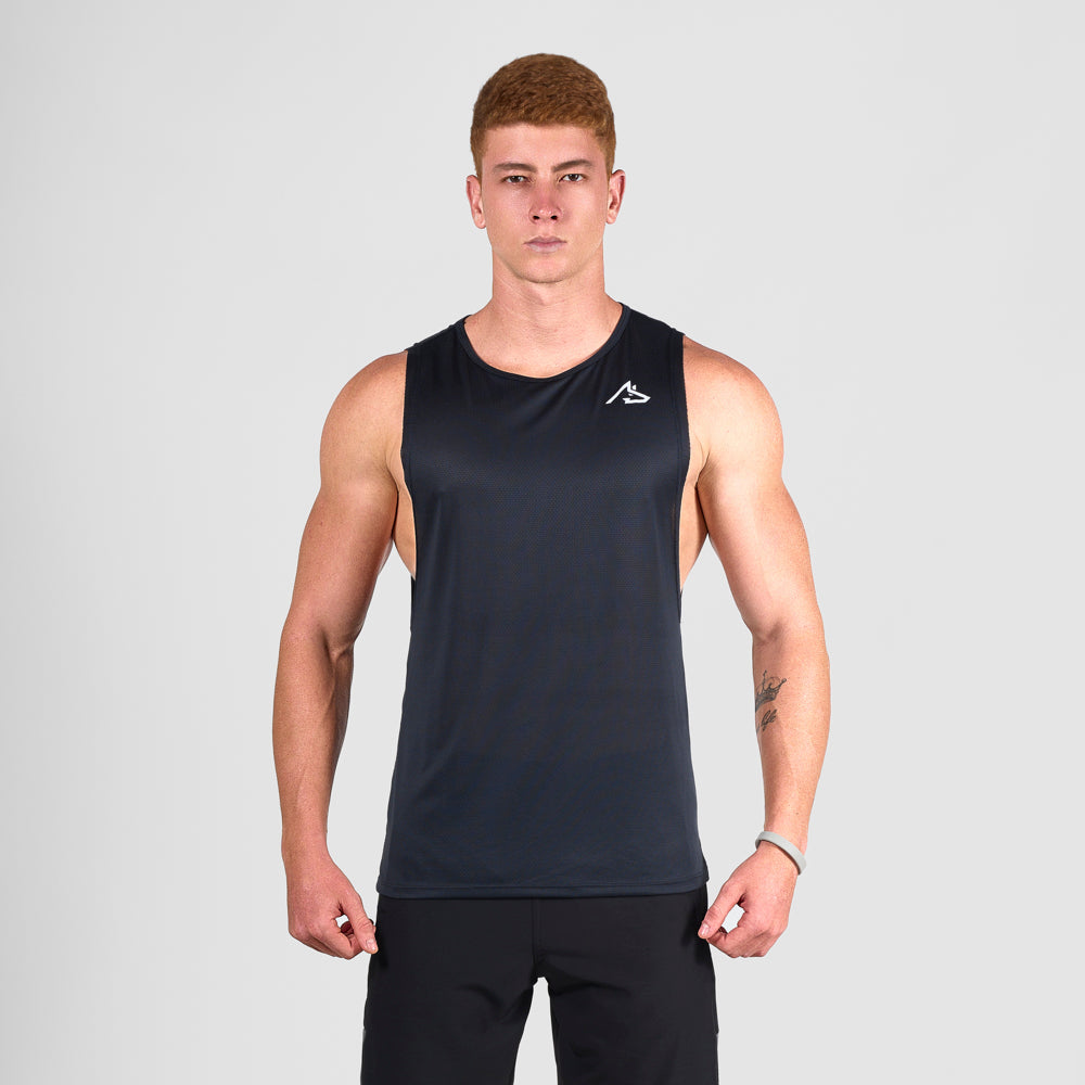 Regata Machão Dry Fit Wolf Preto