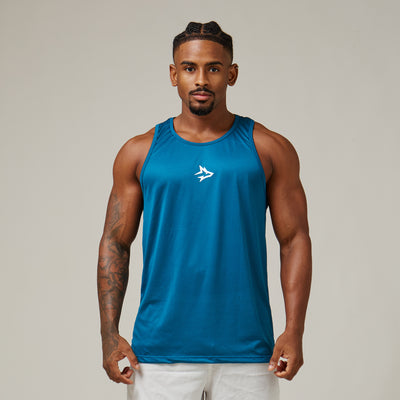 Regata Nadador Dry Fit Middle Lupus Azul Mediterrâneo
