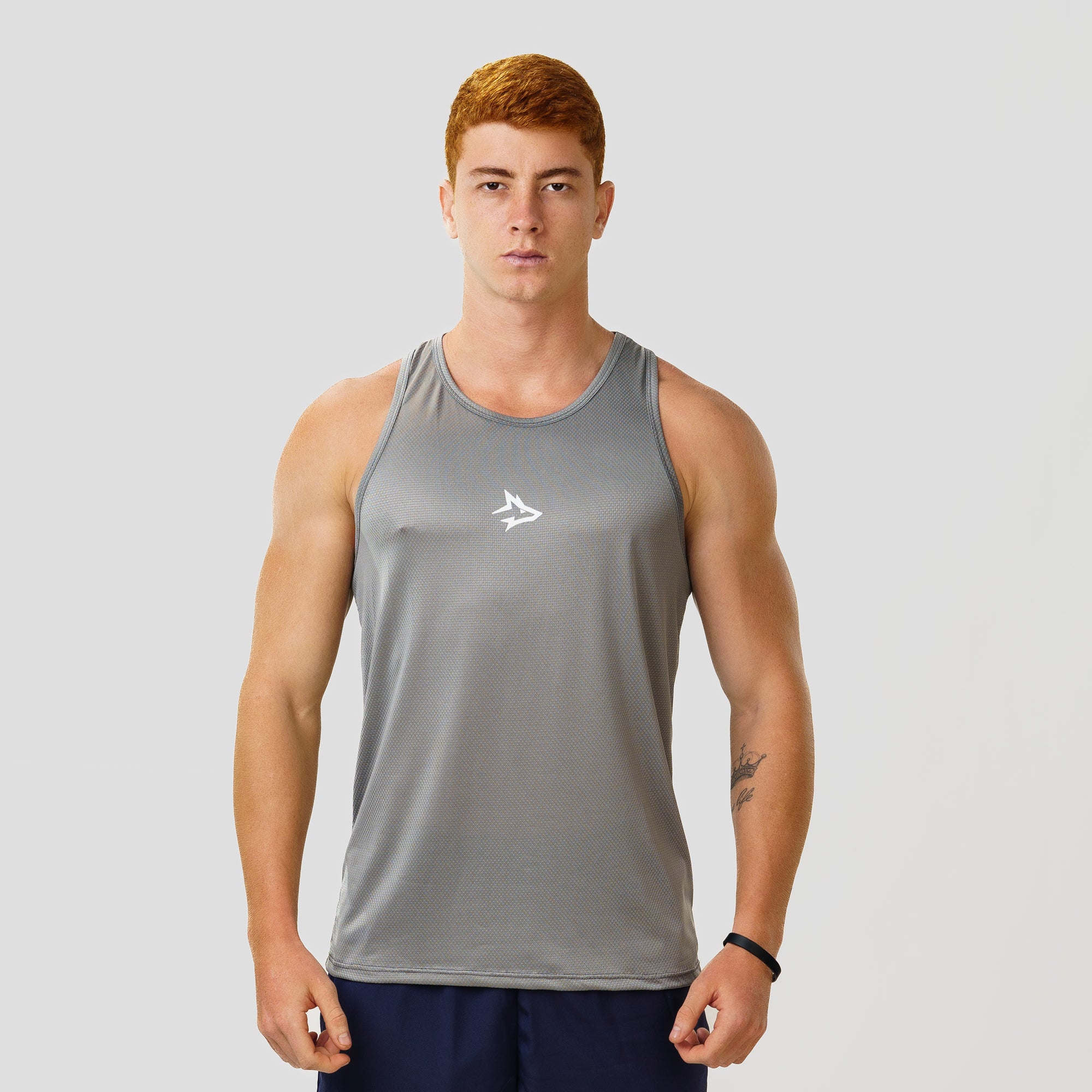 Regata Nadador Dry Fit Middle Lupus Cinza Aço