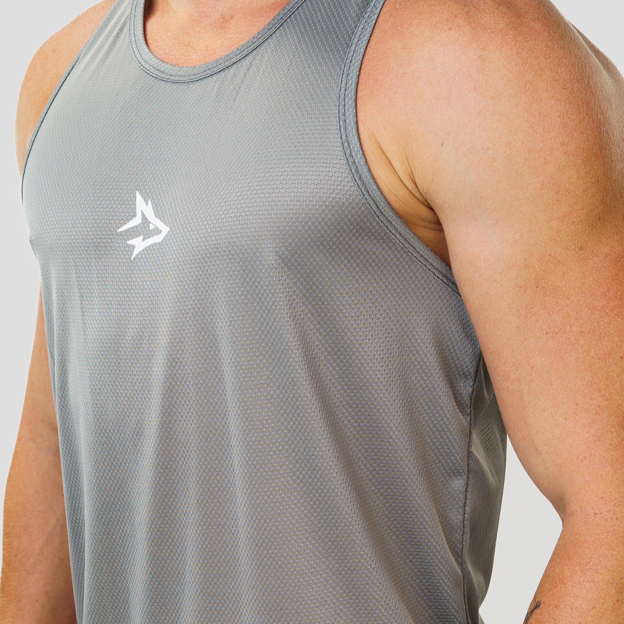 Regata Nadador Dry Fit Middle Lupus Cinza Aço