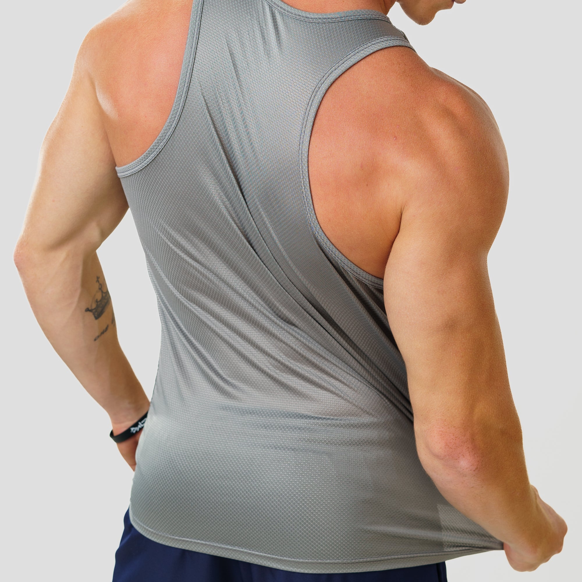 Regata Nadador Dry Fit Middle Lupus Cinza Aço
