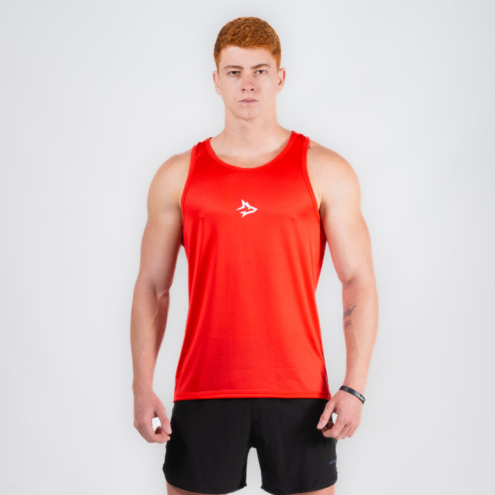 Regata Nadador Dry Fit Middle Lupus Vermelho Acerola
