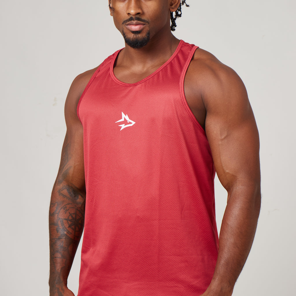Regata Nadador Dry Fit Middle Lupus Vermelho Mercúrio