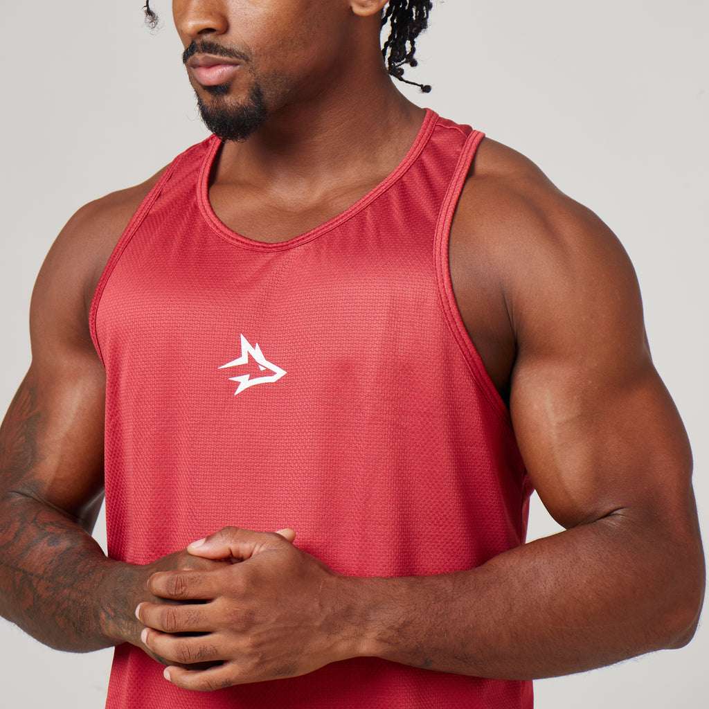 Regata Nadador Dry Fit Middle Lupus Vermelho Mercúrio