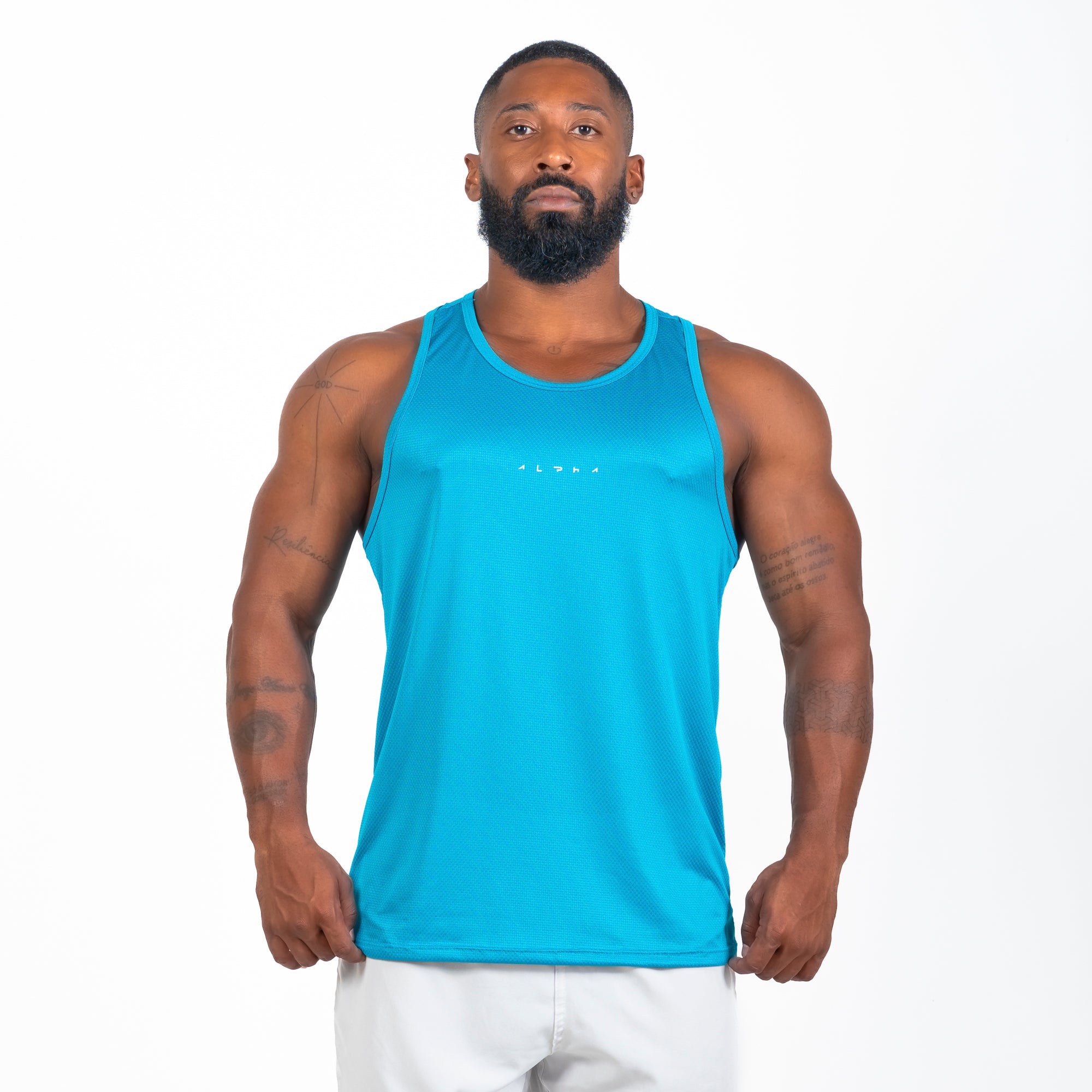 Regata Nadador Dry Fit New Horizon Azul Pacífico