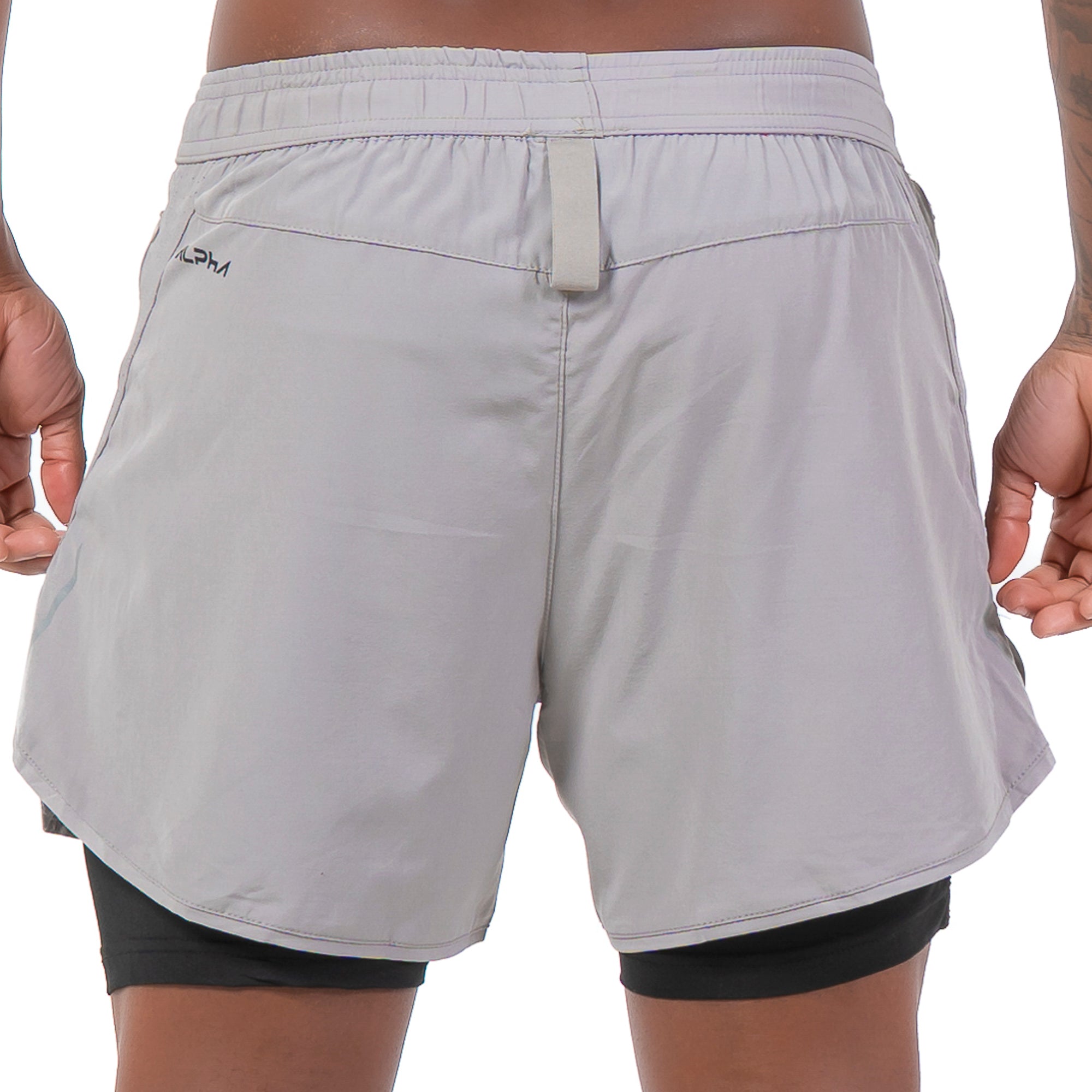 Short Dry Fit Compressão Fluid Cinza