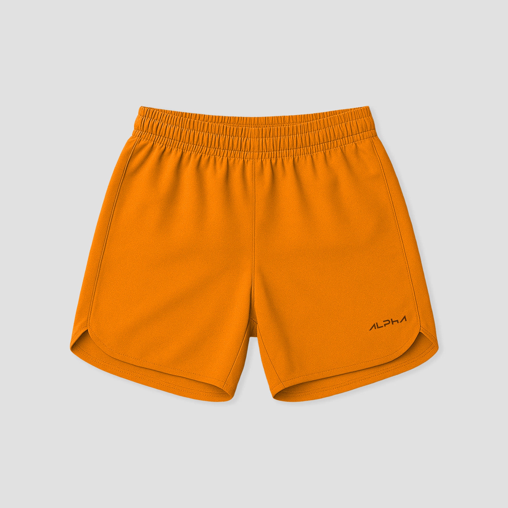 Short Corrida Masculino Dry Fit Fluid Laranja Neon