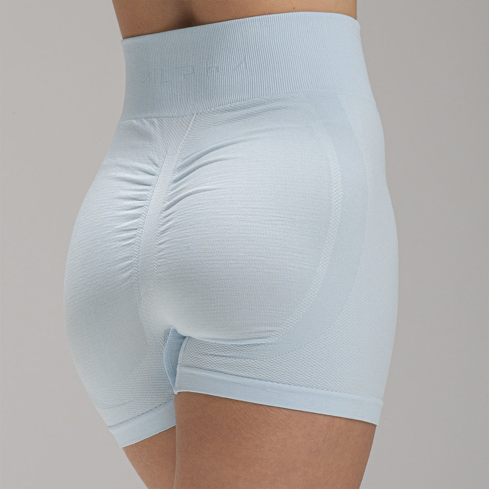 Short Mescla Azul Claro Seamless Alpha Co