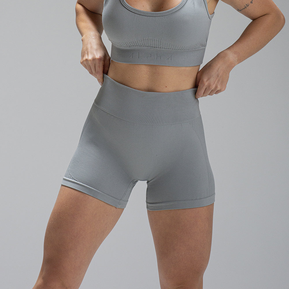 Short Seamless Cinza Alpha Co