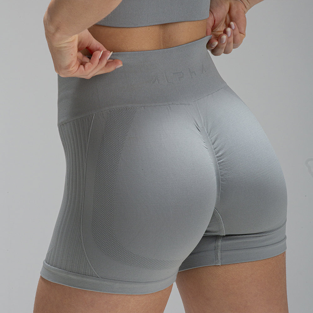 Short Seamless Cinza Alpha Co