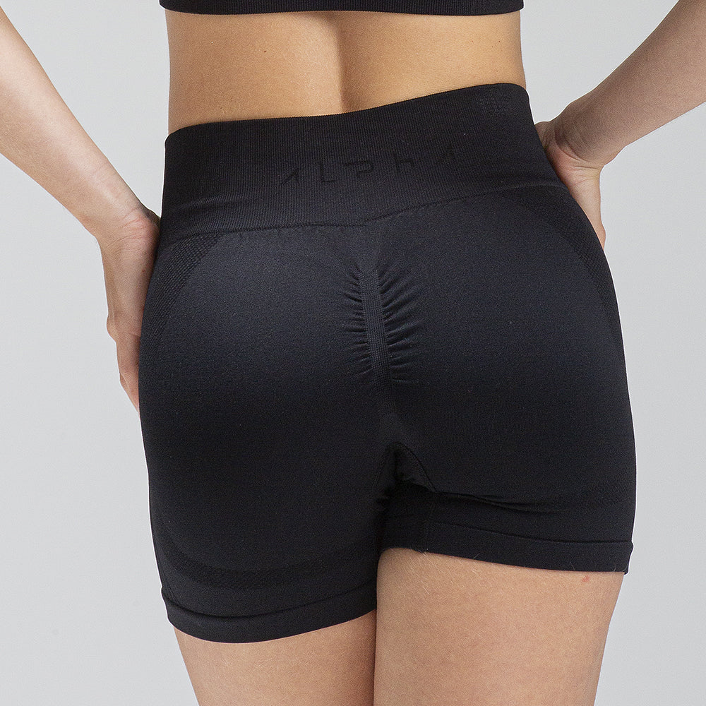 Short Seamless Preto Alpha Co