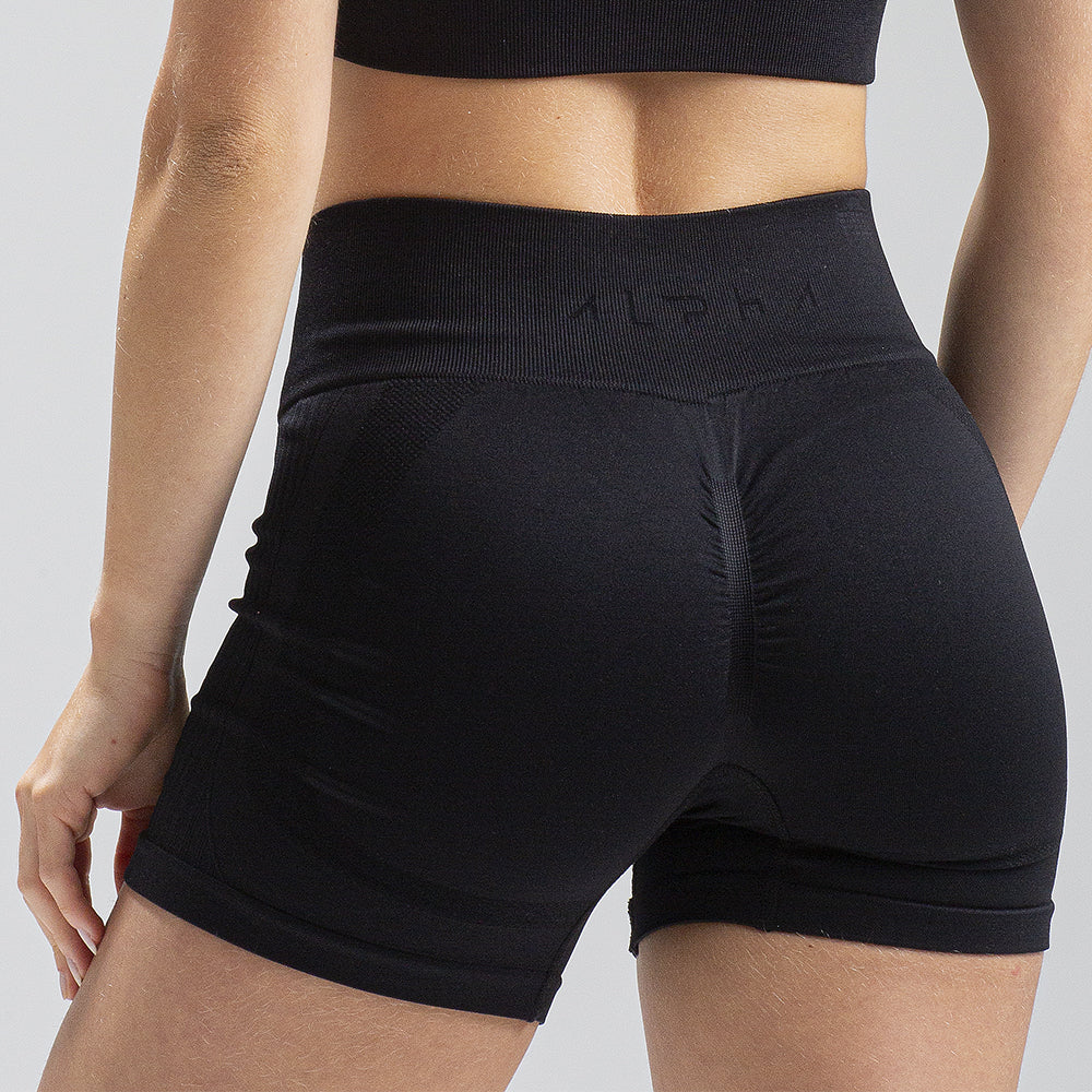 Short Seamless Preto Alpha Co