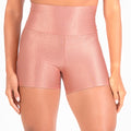 Short Basic Canelado Rosé