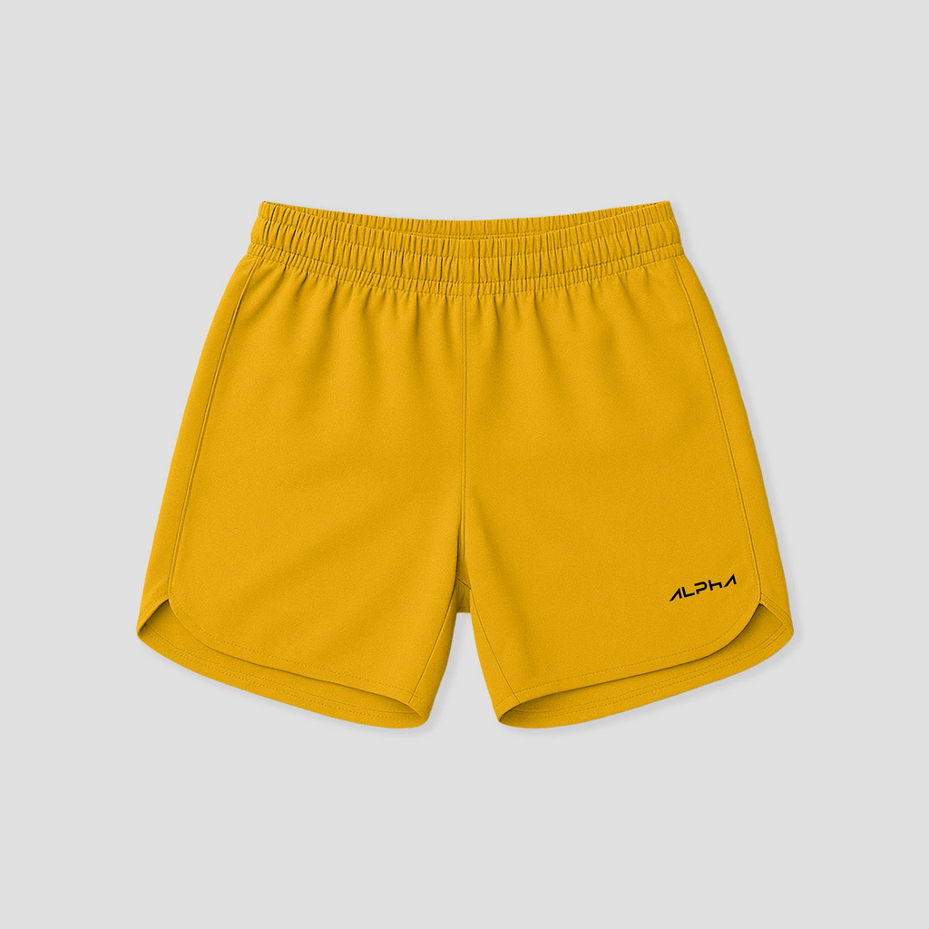 Short Corrida Masculino Dry Fit - Amarelo Ouro