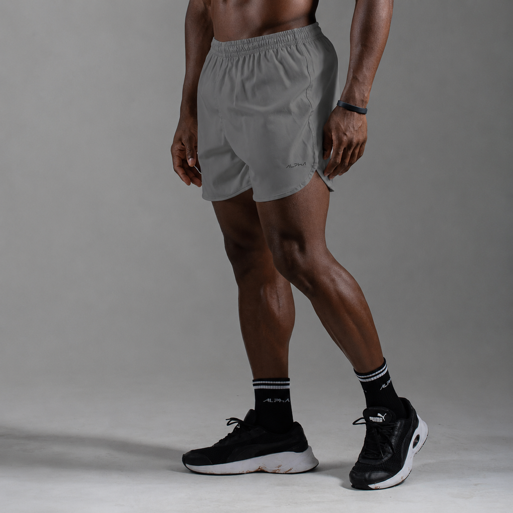 Short Corrida Masculino Dry Fit - Cinza