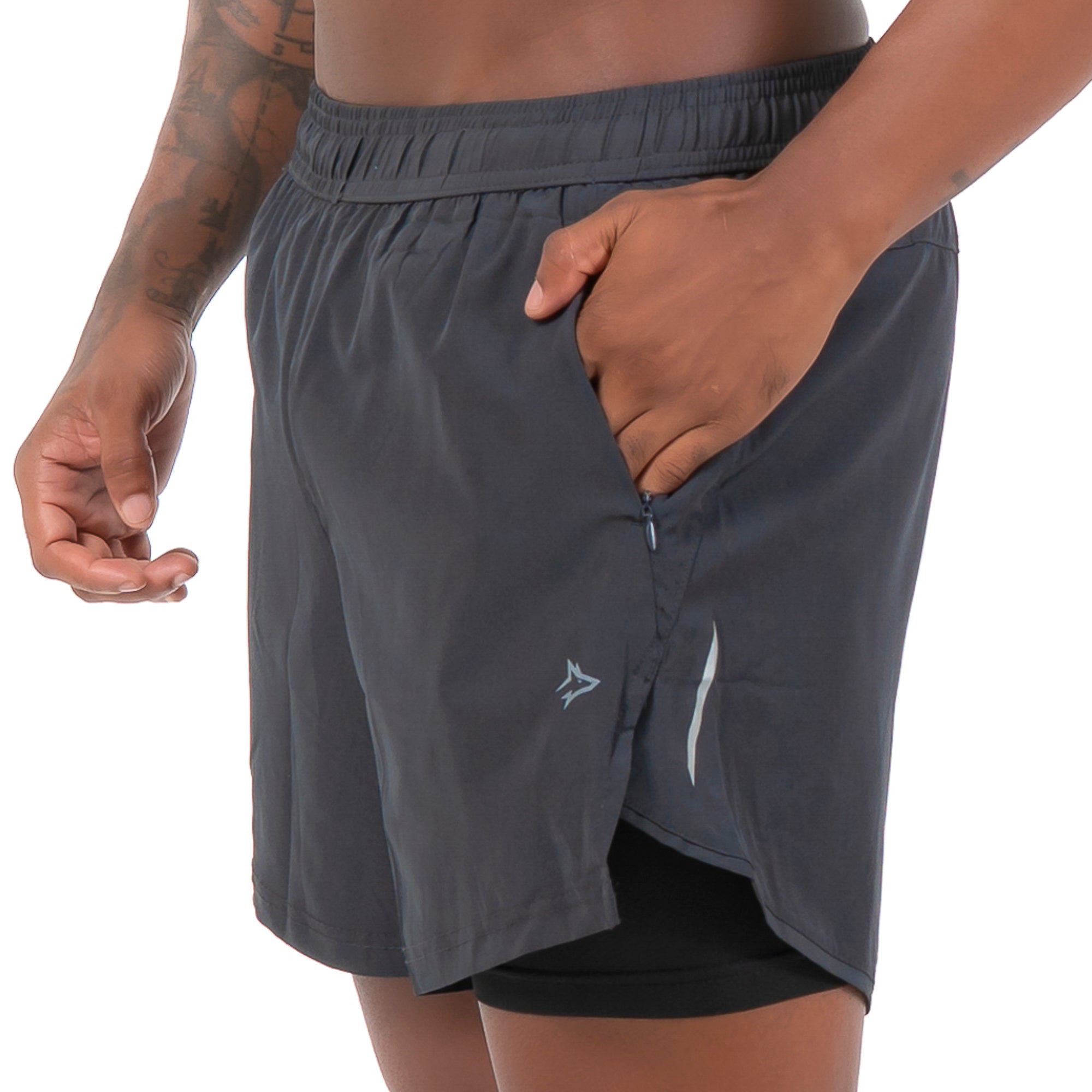 Short Dry Fit Compressão Lupus Chumbo