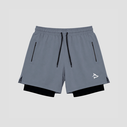 Short de Compressão Dry Fit Chumbo Bolso Ziper - Lupus