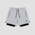 Short de Compressão Dry Fit Cinza Bolso Zíper - Lupus