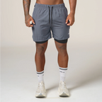 Short de Compressão Dry Fit Chumbo Bolso Ziper - Fluid