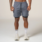 Short de Compressão Dry Fit Chumbo Bolso Ziper - Lupus