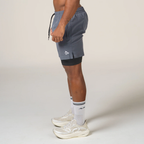 Short de Compressão Dry Fit Chumbo Bolso Ziper - Lupus