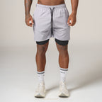 Short de Compressão Dry Fit Cinza Bolso Zíper - Lupus