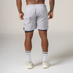 Short de Compressão Dry Fit Cinza Bolso Zíper - Lupus