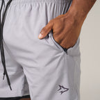 Short de Compressão Dry Fit Cinza Bolso Zíper - Lupus