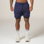 Short de Compressão Dry Fit Marinho Bolso Ziper - Fluid