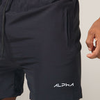 Short de Compressão Dry Fit Preto Bolso Ziper - Fluid